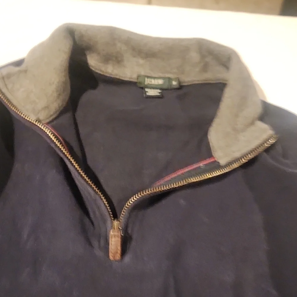 J. Crew Navy and Gray Pullover